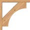 Ekena Millwork Westlake Block Smooth Bracket w/ Offset Brace, Western Red Cedar, 3 1/2"W x 22"D x 22"H BKT0402X22X22WTL05SWR - alternate 2